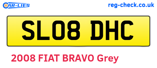 SL08DHC are the vehicle registration plates.