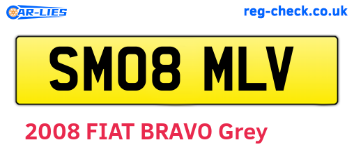 SM08MLV are the vehicle registration plates.