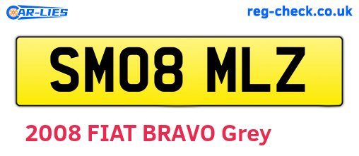 SM08MLZ are the vehicle registration plates.