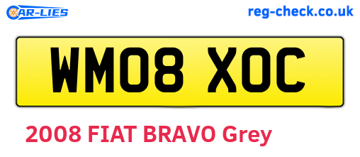 WM08XOC are the vehicle registration plates.