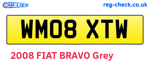 WM08XTW are the vehicle registration plates.