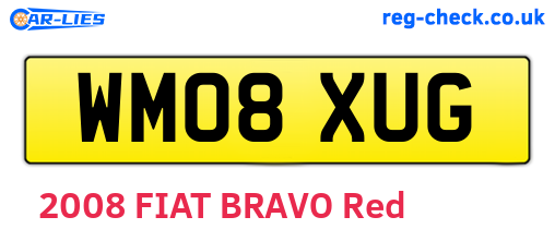 WM08XUG are the vehicle registration plates.