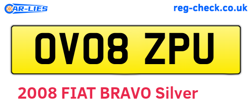 OV08ZPU are the vehicle registration plates.
