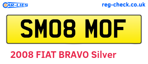 SM08MOF are the vehicle registration plates.
