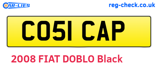 CO51CAP are the vehicle registration plates.