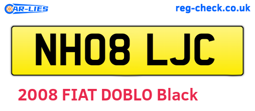 NH08LJC are the vehicle registration plates.