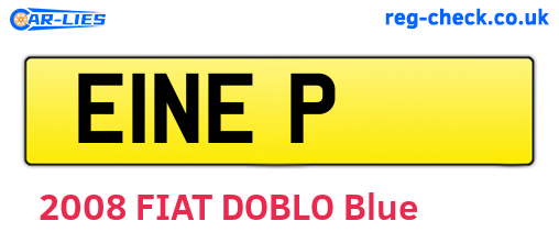 E1NEP are the vehicle registration plates.