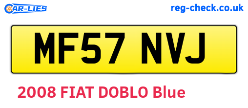 MF57NVJ are the vehicle registration plates.
