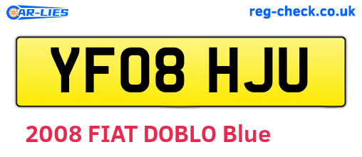 YF08HJU are the vehicle registration plates.