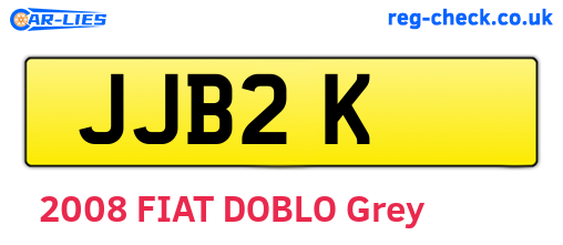 JJB2K are the vehicle registration plates.