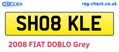 SH08KLE are the vehicle registration plates.