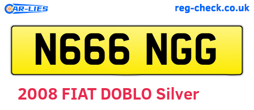 N666NGG are the vehicle registration plates.