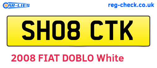 SH08CTK are the vehicle registration plates.