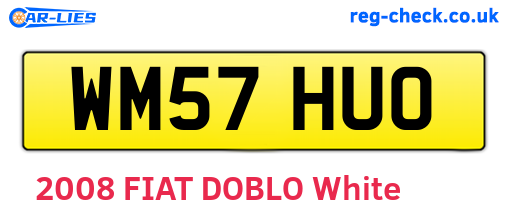 WM57HUO are the vehicle registration plates.