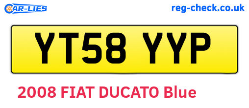 YT58YYP are the vehicle registration plates.