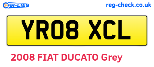 YR08XCL are the vehicle registration plates.