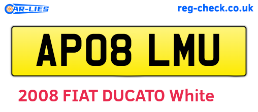 AP08LMU are the vehicle registration plates.