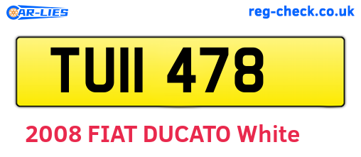 TUI1478 are the vehicle registration plates.