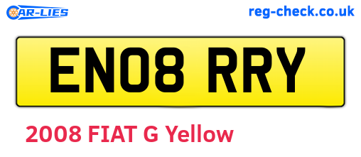 EN08RRY are the vehicle registration plates.
