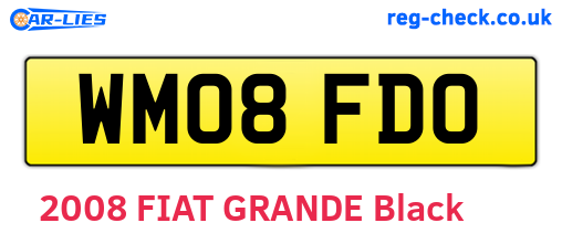 WM08FDO are the vehicle registration plates.