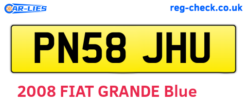 PN58JHU are the vehicle registration plates.