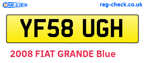YF58UGH are the vehicle registration plates.