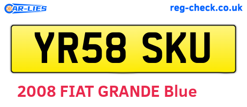 YR58SKU are the vehicle registration plates.