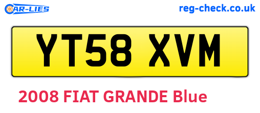 YT58XVM are the vehicle registration plates.