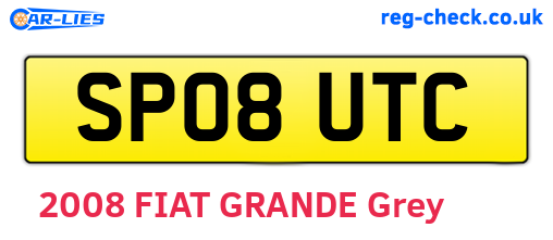 SP08UTC are the vehicle registration plates.