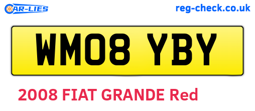 WM08YBY are the vehicle registration plates.