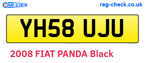 YH58UJU are the vehicle registration plates.