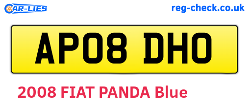 AP08DHO are the vehicle registration plates.