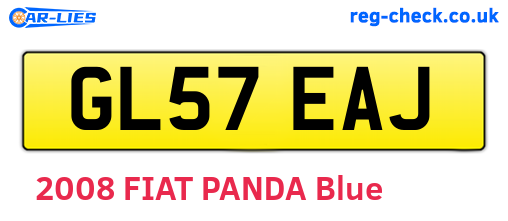 GL57EAJ are the vehicle registration plates.