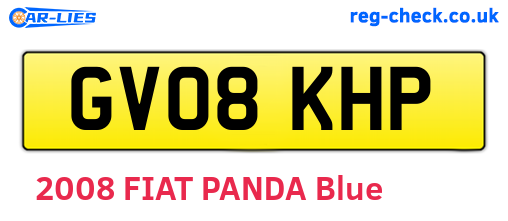 GV08KHP are the vehicle registration plates.