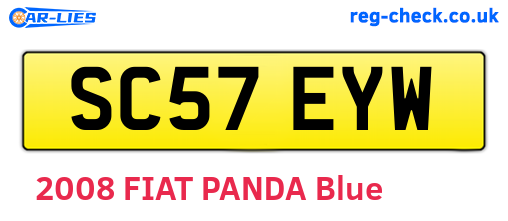 SC57EYW are the vehicle registration plates.