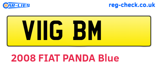 V11GBM are the vehicle registration plates.