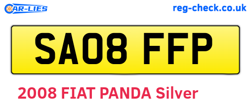 SA08FFP are the vehicle registration plates.