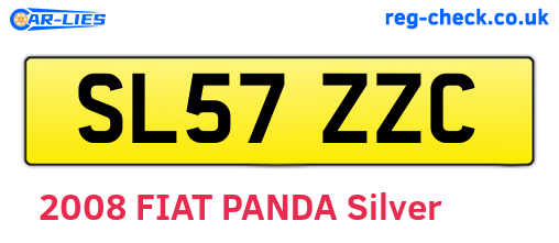 SL57ZZC are the vehicle registration plates.