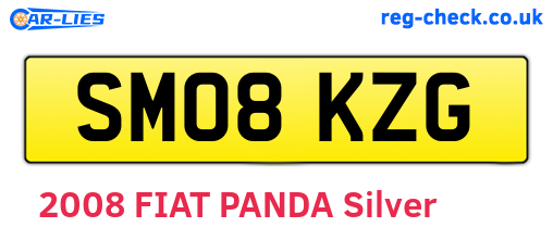 SM08KZG are the vehicle registration plates.