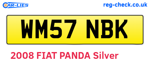 WM57NBK are the vehicle registration plates.