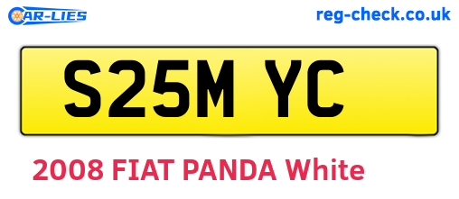 S25MYC are the vehicle registration plates.