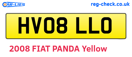 HV08LLO are the vehicle registration plates.