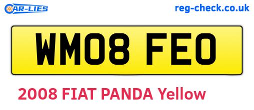WM08FEO are the vehicle registration plates.