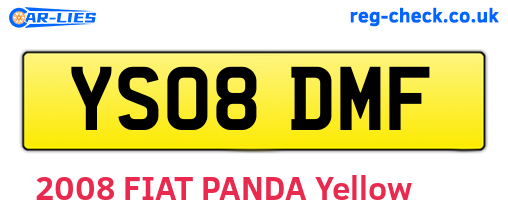 YS08DMF are the vehicle registration plates.