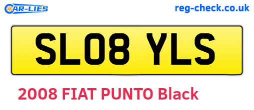 SL08YLS are the vehicle registration plates.