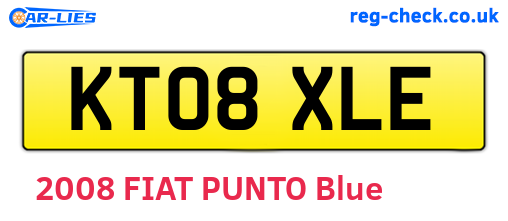 KT08XLE are the vehicle registration plates.