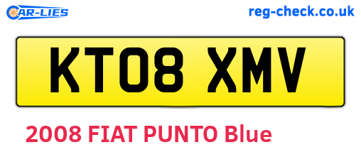 KT08XMV are the vehicle registration plates.