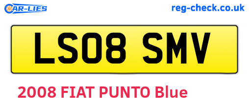 LS08SMV are the vehicle registration plates.