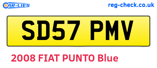 SD57PMV are the vehicle registration plates.