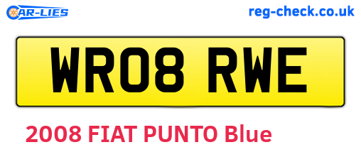 WR08RWE are the vehicle registration plates.